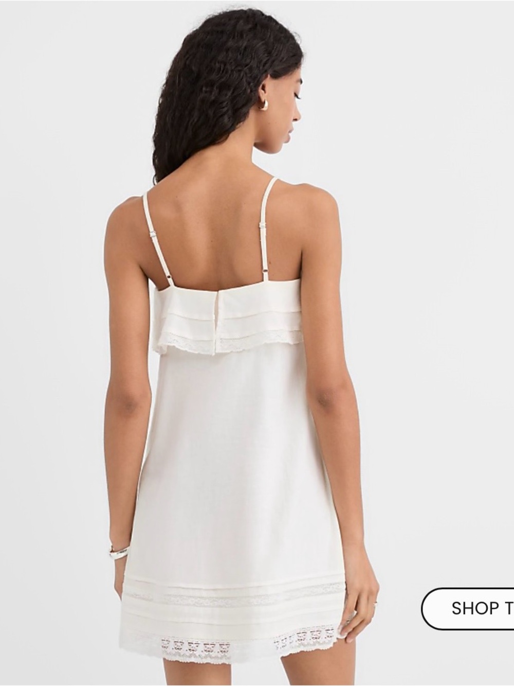 Ivory Ruffle Off-Shoulder Sundress - Picture 2 of 15